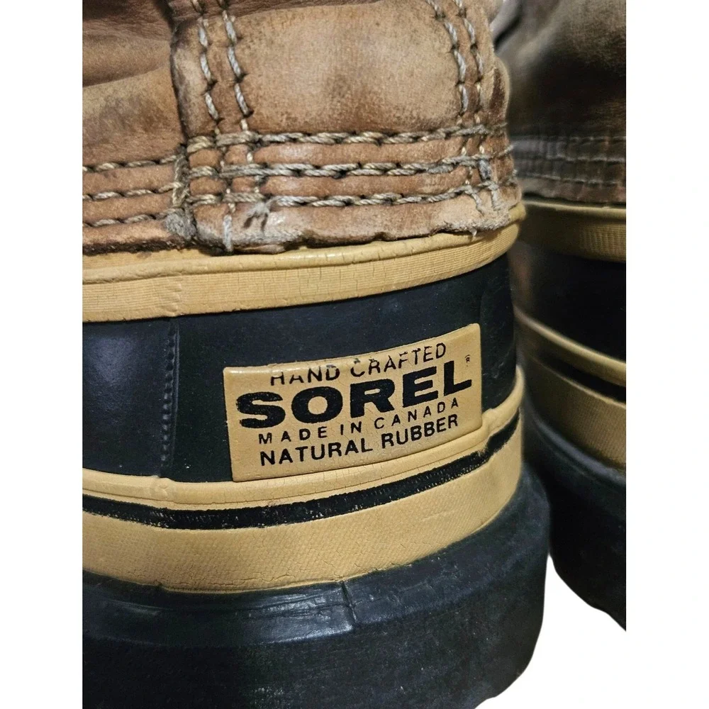 Vintage Sorel Caribou Snow Boots Men's US 10 Removable Wool Liner Canada Kaufman